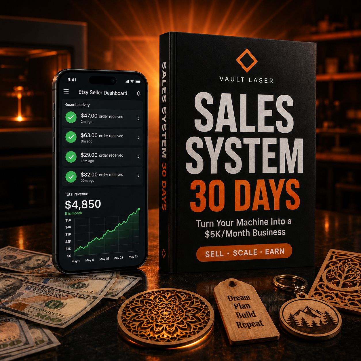 Laser Vault: Turn Your Machine Into a $5K/Month Business in 30 Days